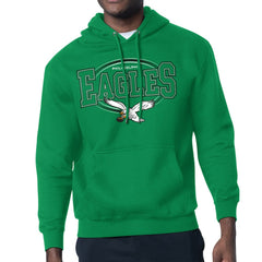 Philadelphia Eagles Starter Team Track Graphic Pullover Hoodie Kelly Green - NFL