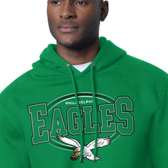 Philadelphia Eagles Starter Team Track Graphic Pullover Hoodie Kelly Green - NFL