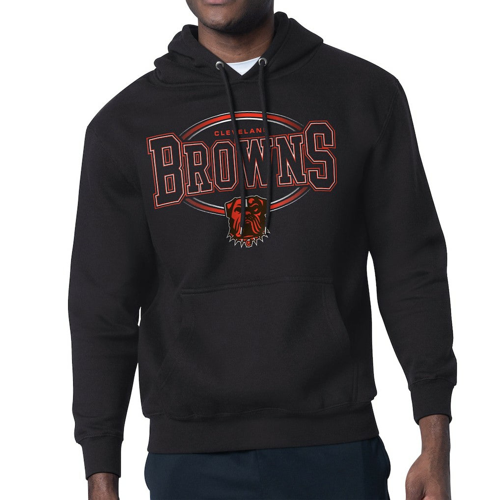 Cleveland Browns Starter Team Track Graphic Pullover Hoodie Black - NFL