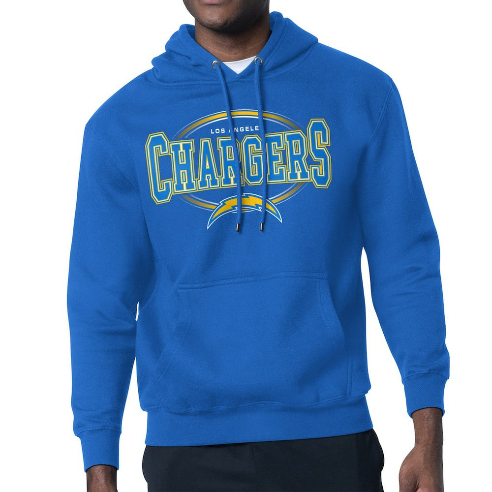 Los Angeles Chargers Starter Team Track Graphic Pullover Hoodie Royal - NFL