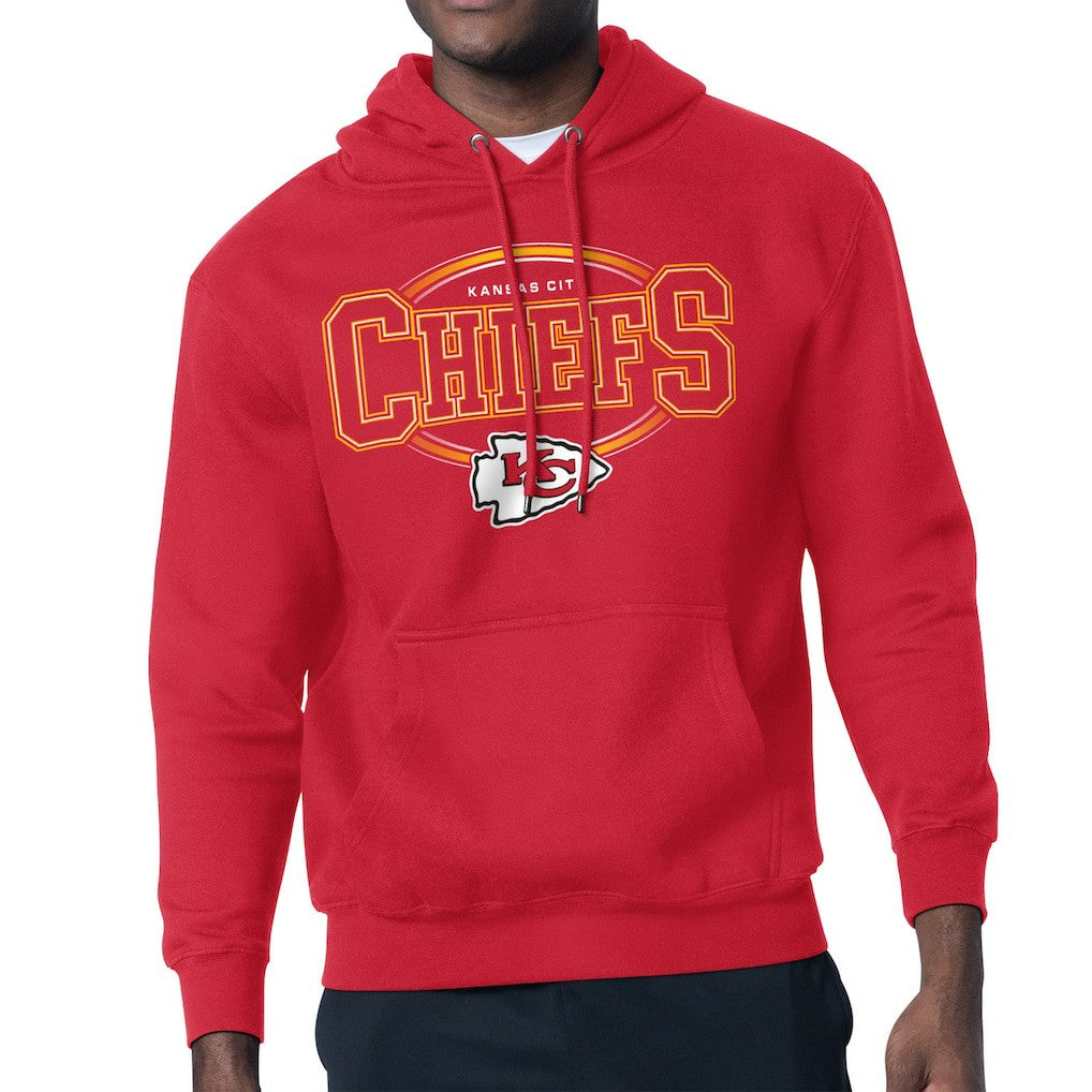 Kansas City Chiefs Starter Team Track Graphic Pullover Hoodie Red - NFL