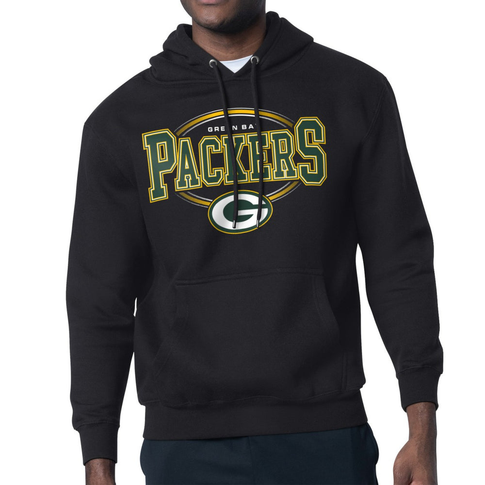 Green Bay Packers Starter Team Track Graphic Pullover Hoodie Black - NFL