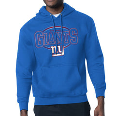 New York Giants Starter Team Track Graphic Pullover Hoodie Royal - NFL