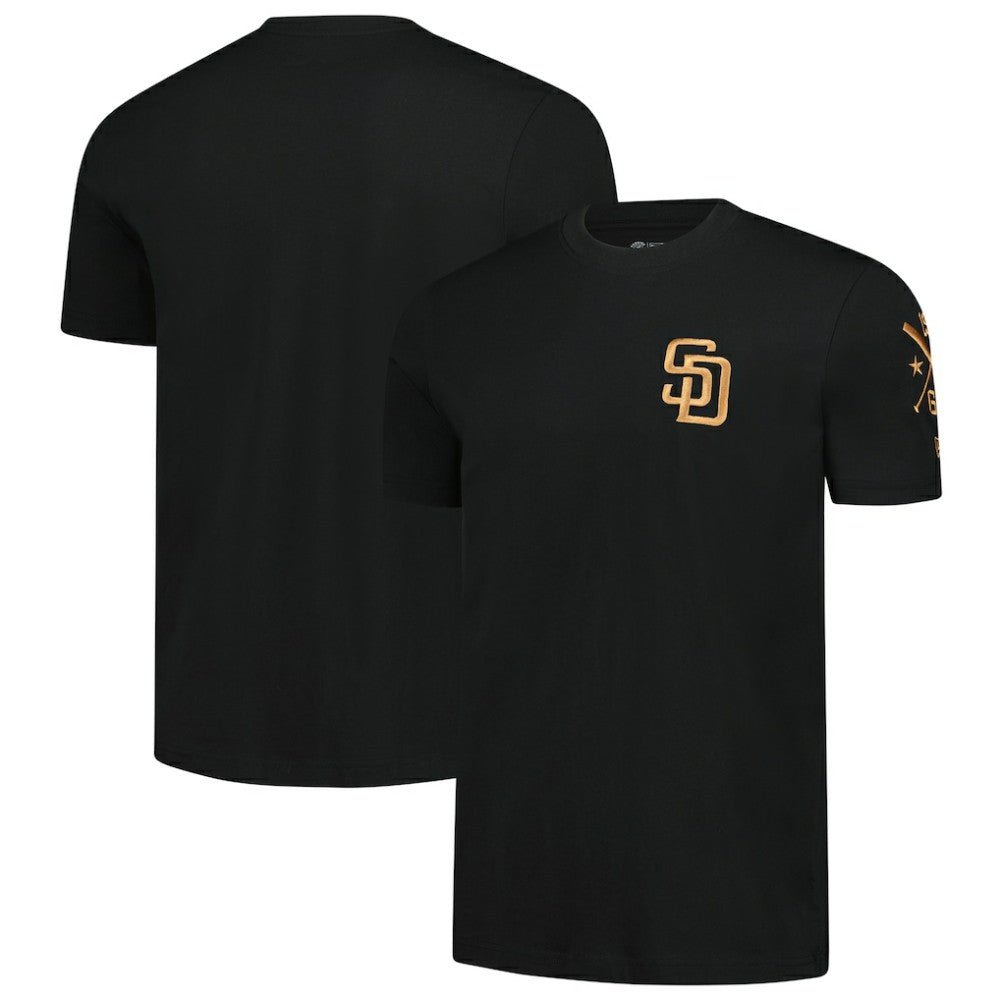 San Diego Padres New Era Bronze Logo with Cross Bats Established T-Shirt Online