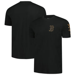 Boston Red Sox New Era Bronze Logo with Cross Bats Established T-Shirt Clearance