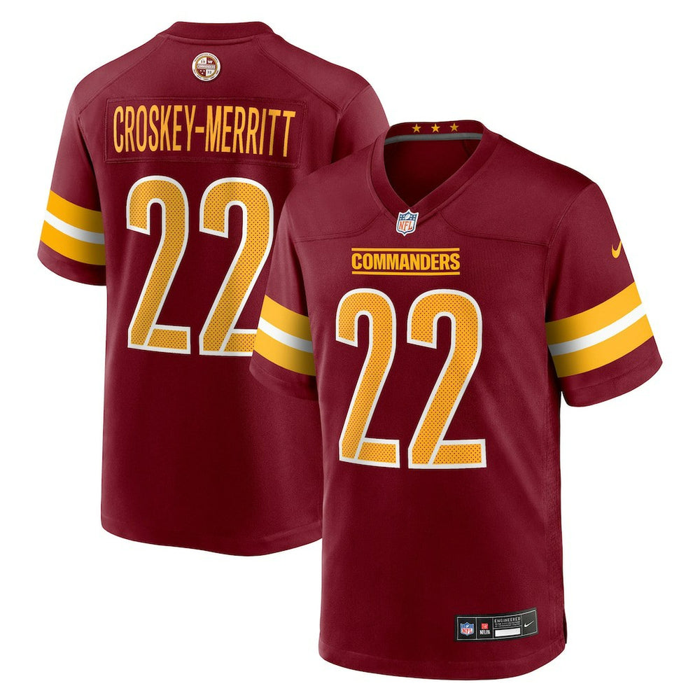 Jacory Croskey-Merritt Washington Commanders Team Game Jersey Burgundy - Nike