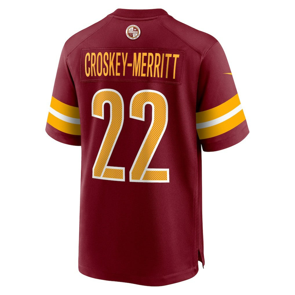 Jacory Croskey-Merritt Washington Commanders Team Game Jersey - Burgundy | NFL Jerseys