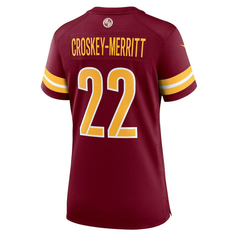 Jacory Croskey-Merritt Washington Commanders Women's Team Game Jersey Burgundy - Nike