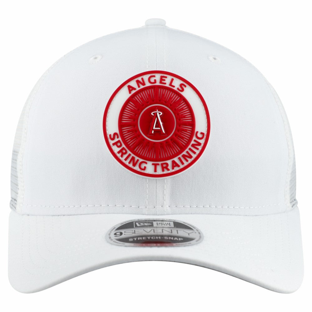 Los Angeles Angels New Era 2026 Spring Training Fan Pack 9SEVENTY Adjustable Trucker Hat On Sale