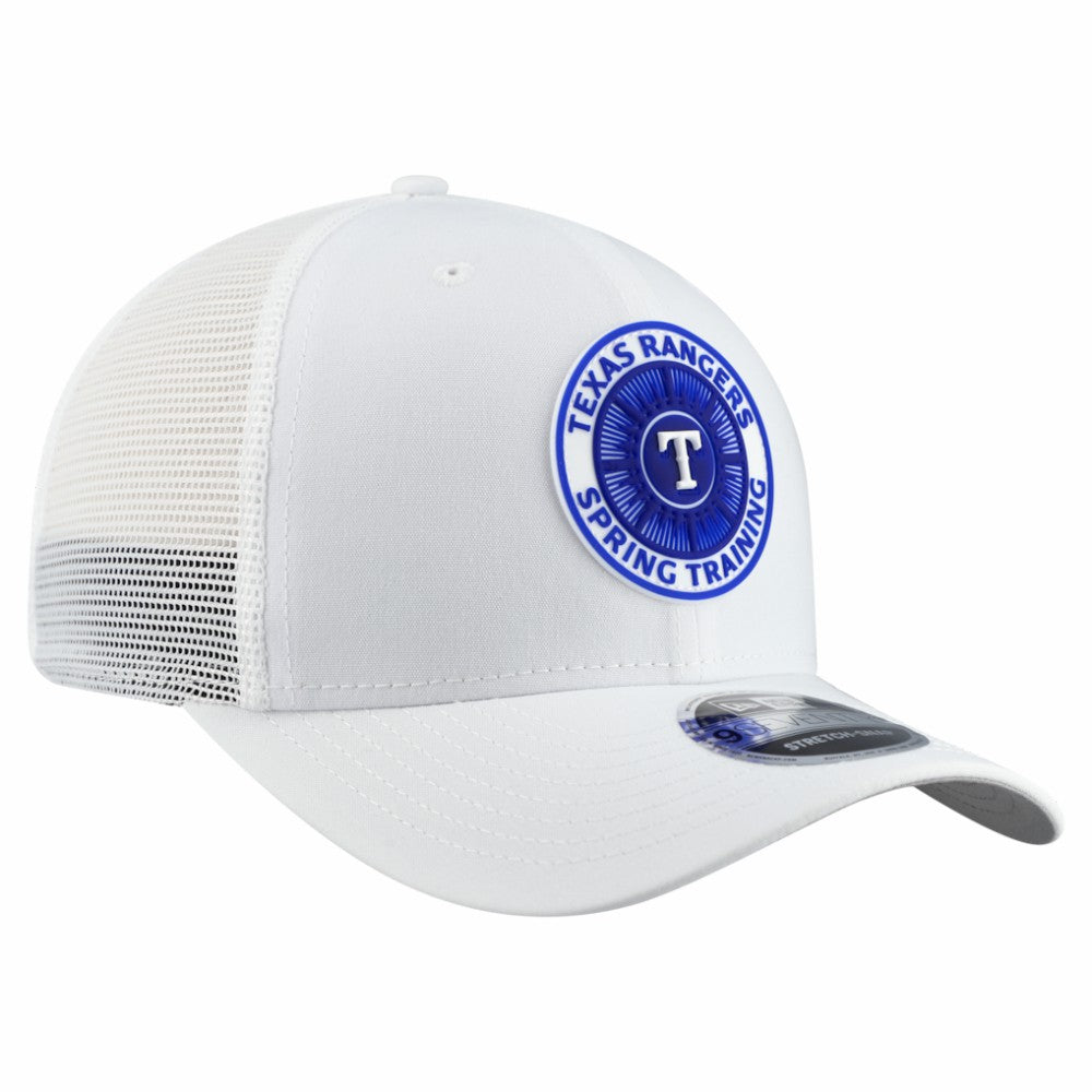 Texas Rangers New Era 2026 Spring Training Fan Pack 9SEVENTY Adjustable Trucker Hat Lifestyle