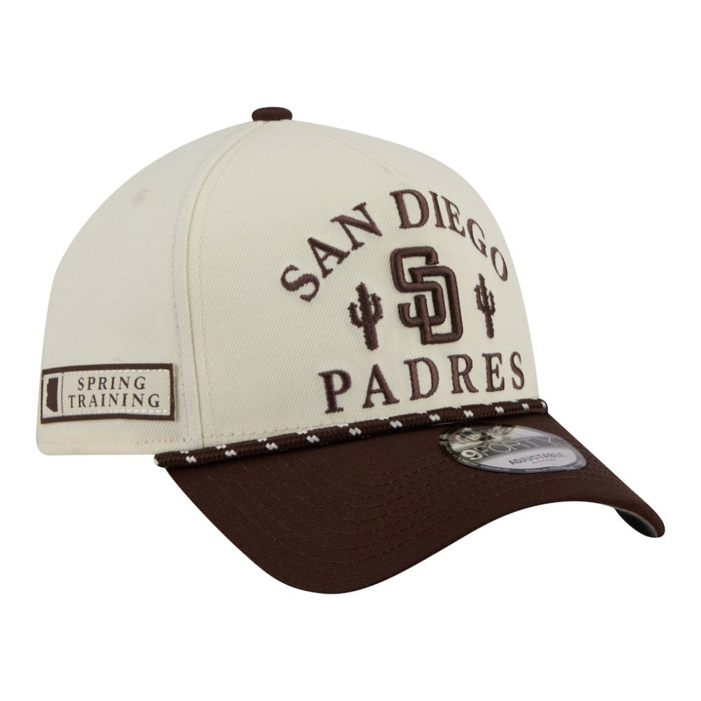 San Diego Padres New Era 2026 Spring Training Fan Pack Rope A-Frame 9FORTY Adjustable Hat Sale