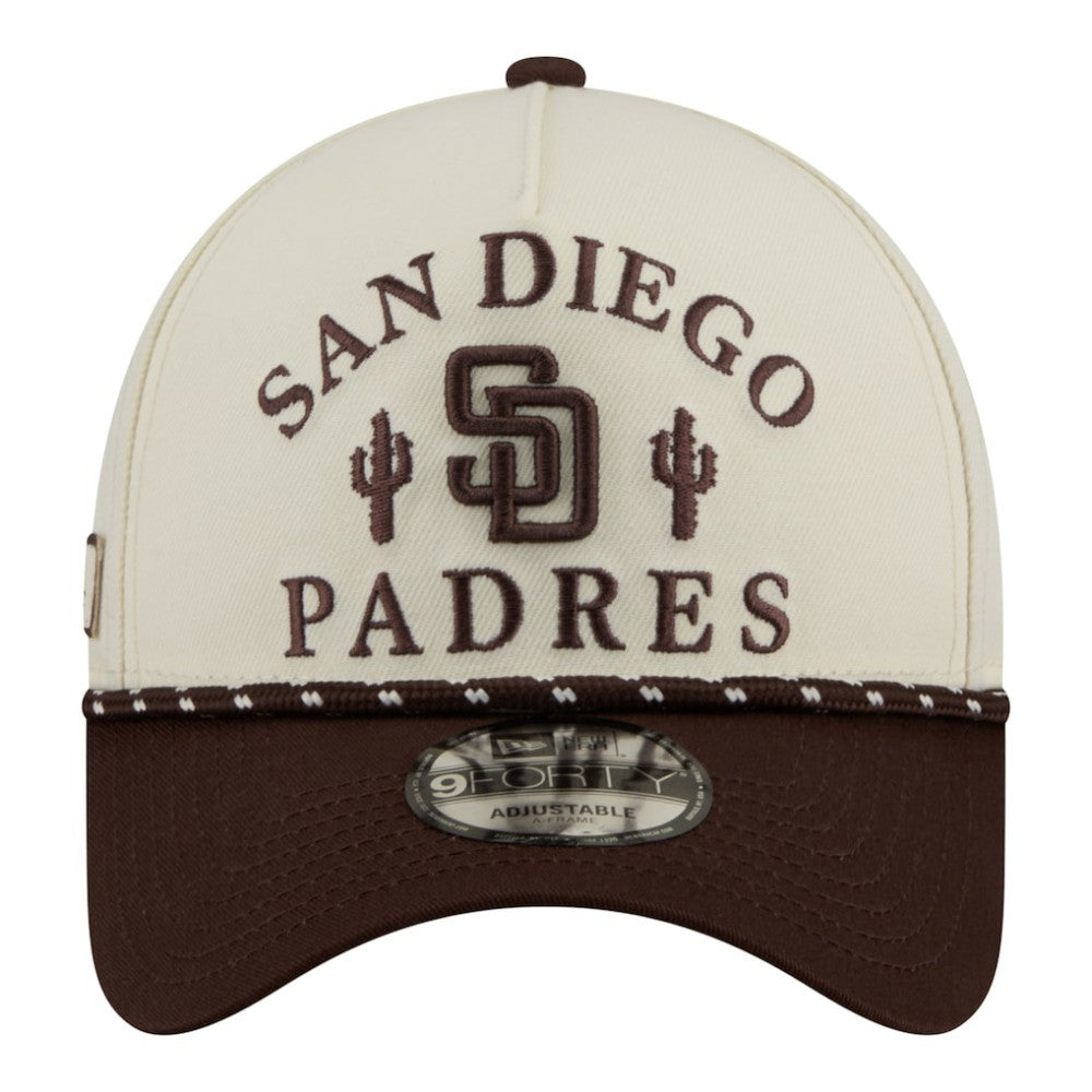 San Diego Padres New Era 2026 Spring Training Fan Pack Rope A-Frame 9FORTY Adjustable Hat Sale