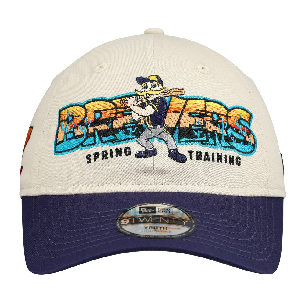 Milwaukee Brewers New Era Youth 2026 Spring Training Fan Pack Batter 9TWENTY Adjustable Hat Online