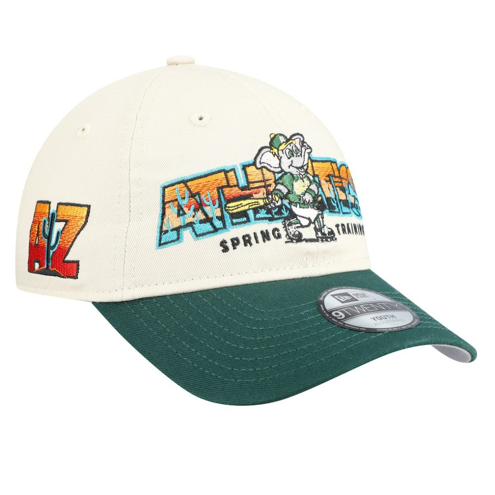 Athletics New Era Youth 2026 Spring Training Fan Pack Batter 9TWENTY Adjustable Hat discount
