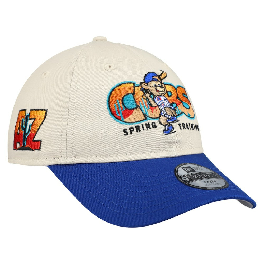 Chicago Cubs New Era Youth 2026 Spring Training Fan Pack Batter 9TWENTY Adjustable Hat On Sale