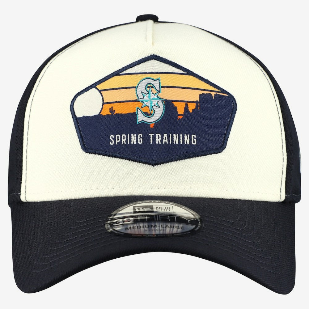 Seattle Mariners New Era 2026 Spring Training Fan Pack Gradient 39THIRTY Flex Hat Lifestyle