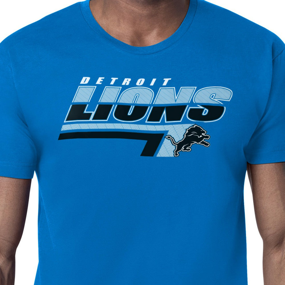 Detroit Lions Starter Logo Push Graphic T-Shirt Blue - NFL