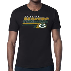 Green Bay Packers Starter Logo Push Graphic T-Shirt Black - NFL