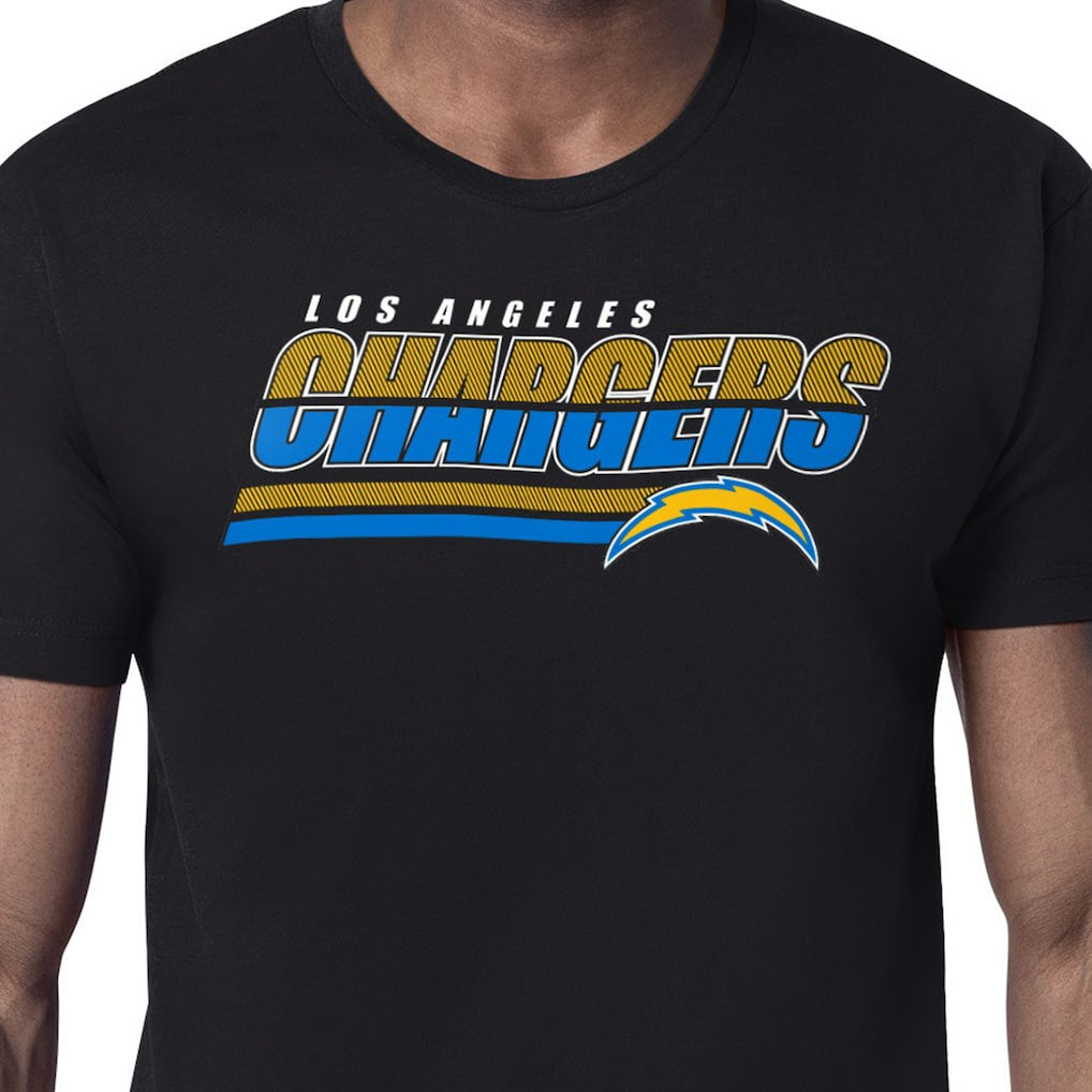 Los Angeles Chargers Starter Logo Push Graphic T-Shirt Black - NFL