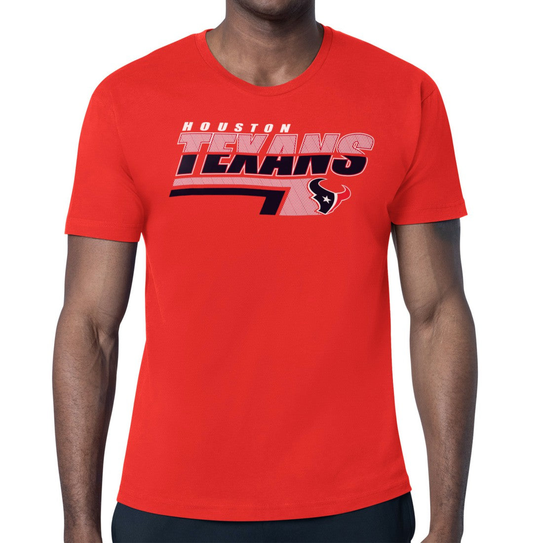 Houston Texans Starter Logo Push Graphic T-Shirt Red - NFL