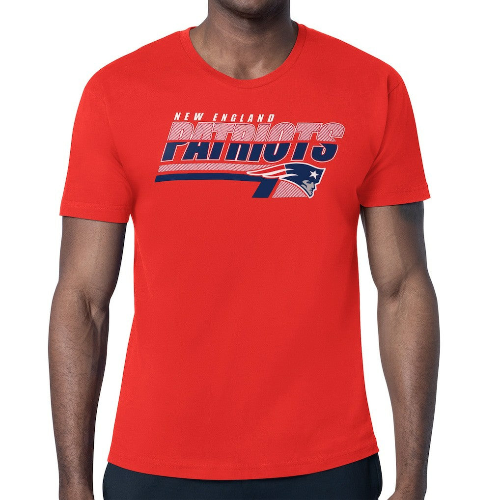 New England Patriots Starter Logo Push Graphic T-Shirt Red - NFL