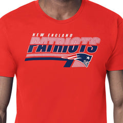 New England Patriots Starter Logo Push Graphic T-Shirt Red - NFL