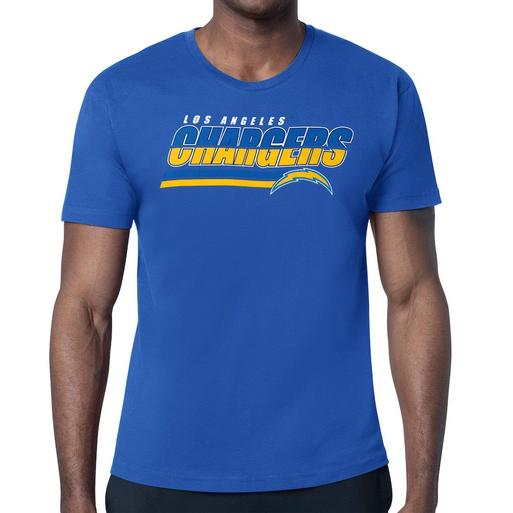 Los Angeles Chargers Starter Logo Push Graphic T-Shirt Royal - NFL