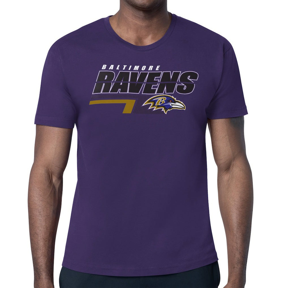 Baltimore Ravens Starter Logo Push Graphic T-Shirt Purple - NFL