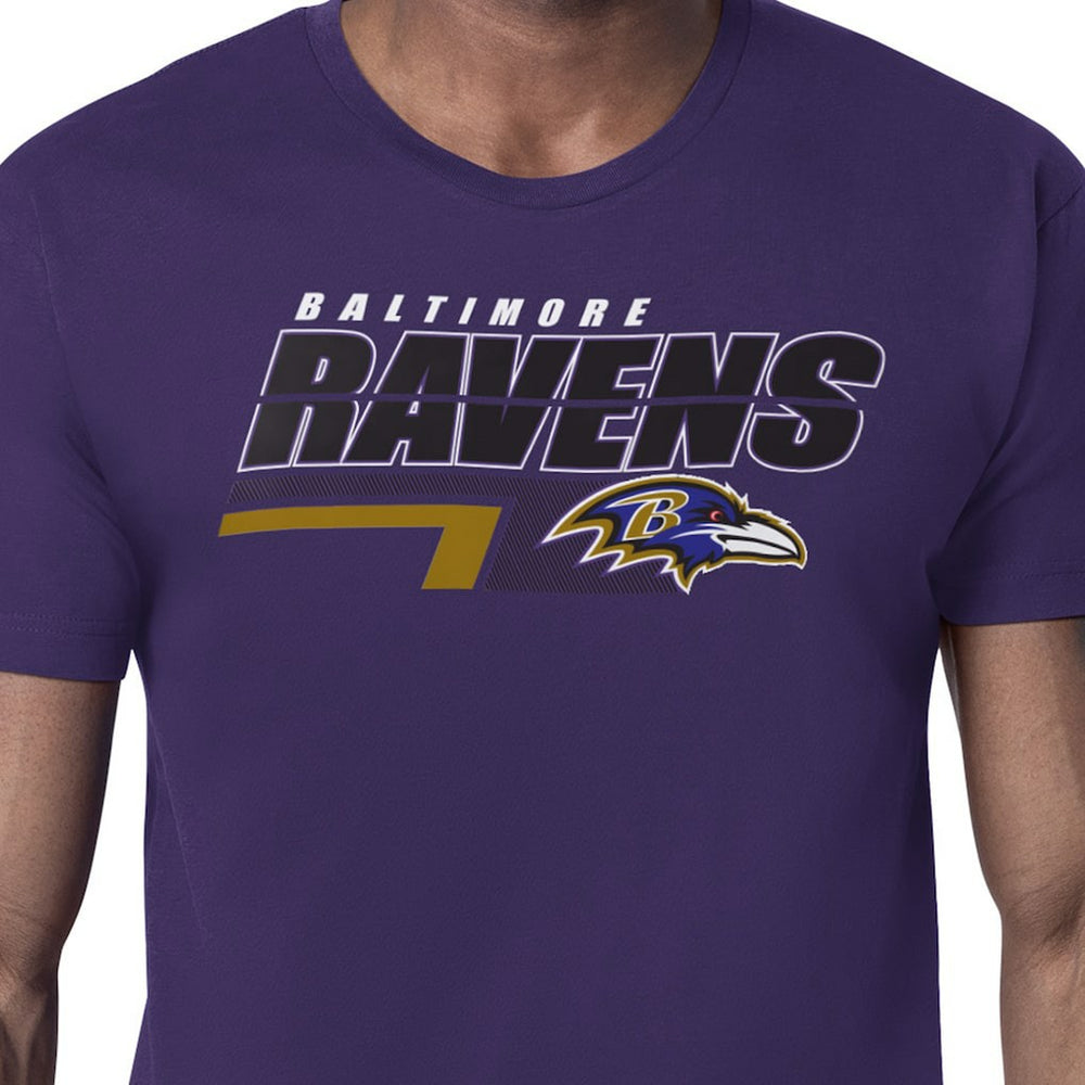 Baltimore Ravens Starter Logo Push Graphic T-Shirt Purple - NFL
