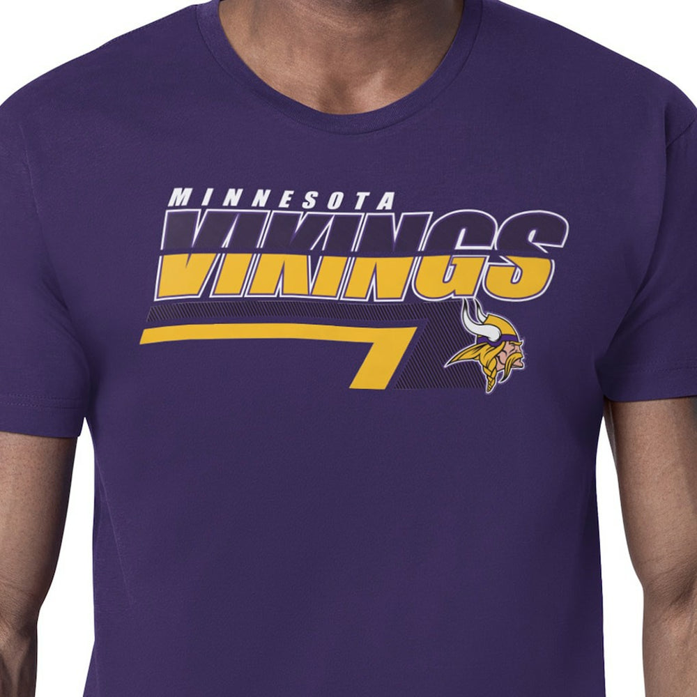 Minnesota Vikings Starter Logo Push Graphic T-Shirt Purple - NFL