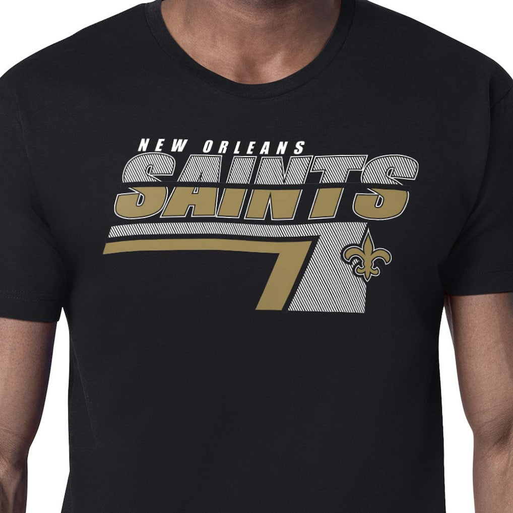 New Orleans Saints Starter Logo Push Graphic T-Shirt Black - NFL