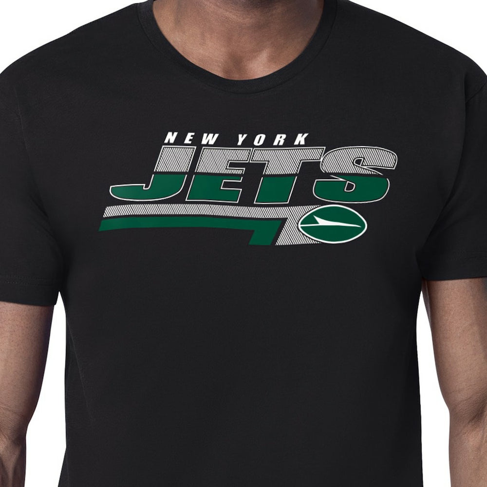 New York Jets Starter Logo Push Graphic T-Shirt Black - NFL