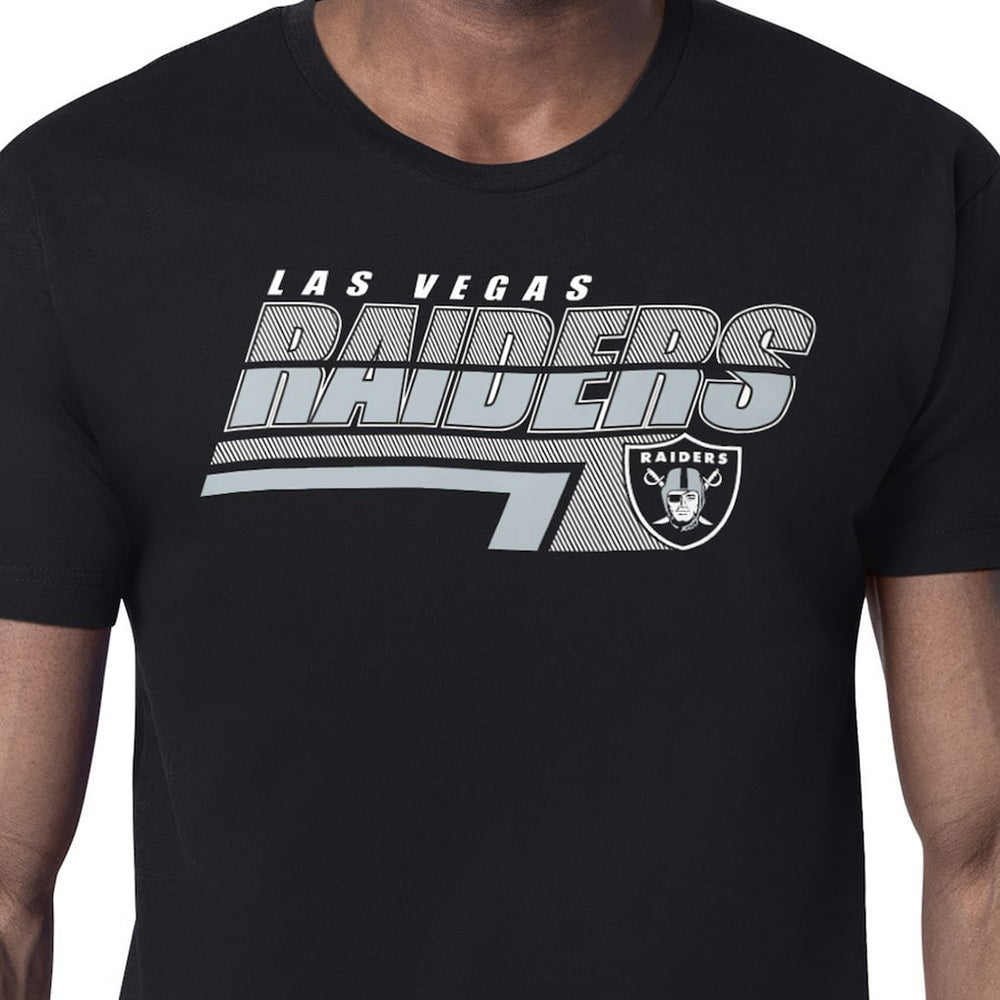 Las Vegas Raiders Starter Logo Push Graphic T-Shirt Black - NFL