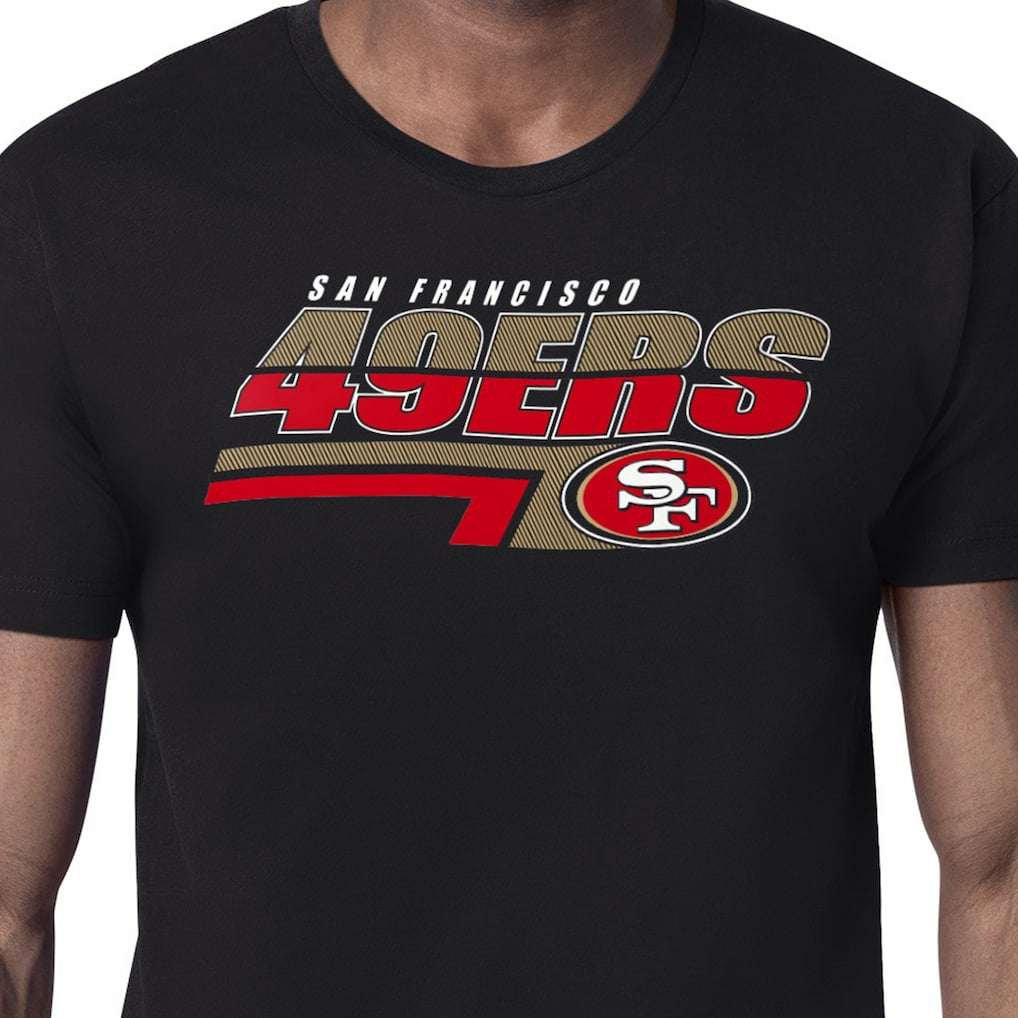 San Francisco 49ers Starter Logo Push Graphic T-Shirt Black - NFL