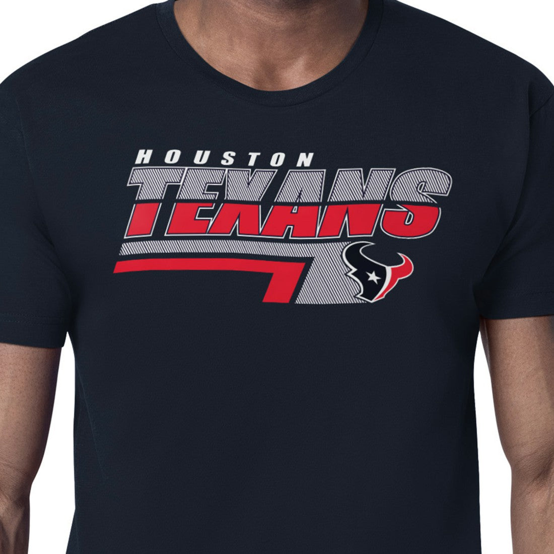 Houston Texans Starter Logo Push Graphic T-Shirt Navy - NFL