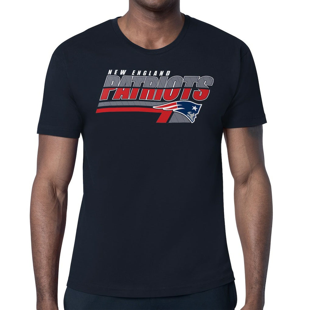 New England Patriots Starter Logo Push Graphic T-Shirt Navy - NFL