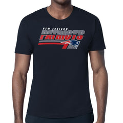 New England Patriots Starter Logo Push Graphic T-Shirt Navy - NFL