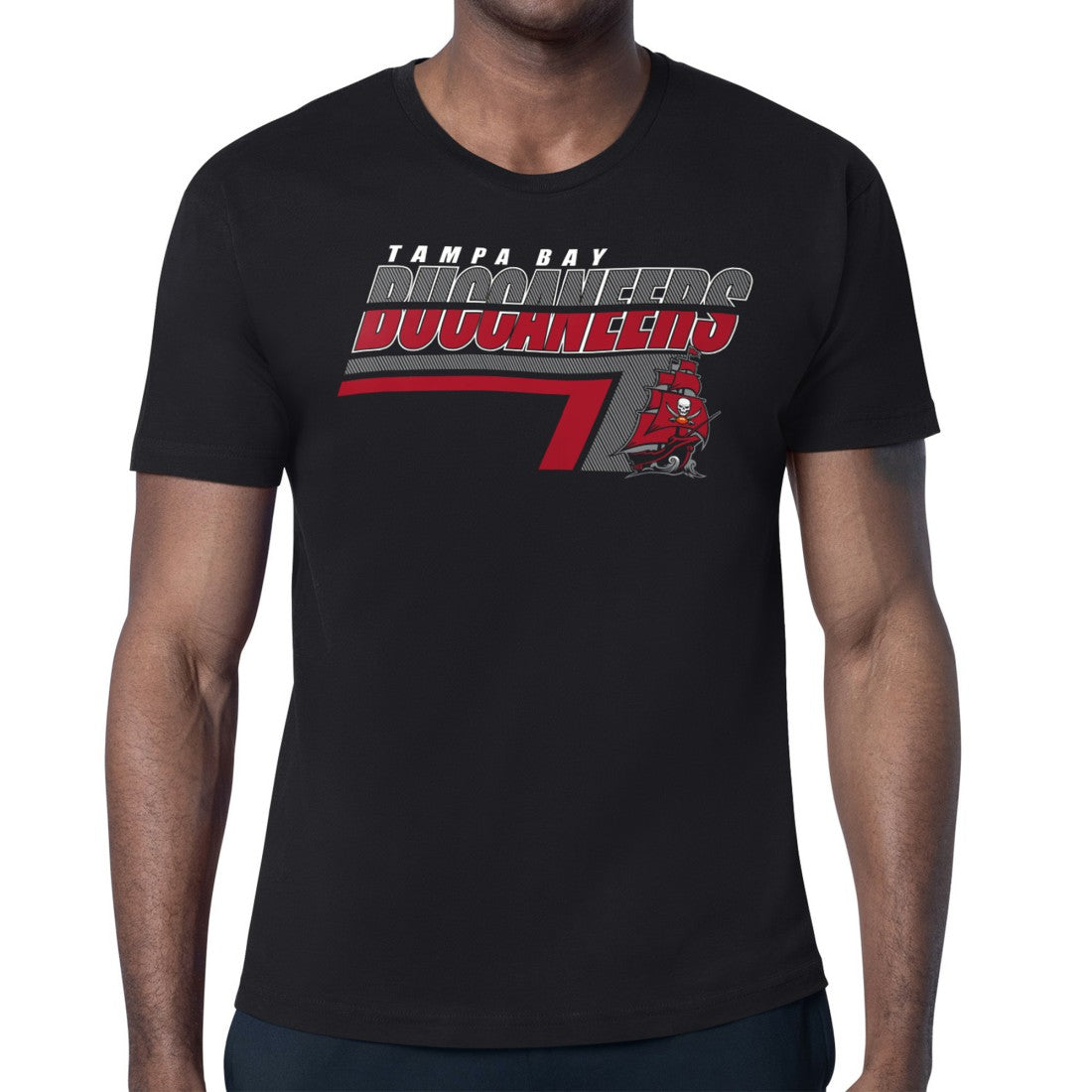 Tampa Bay Buccaneers Starter Logo Push Graphic T-Shirt Black - NFL