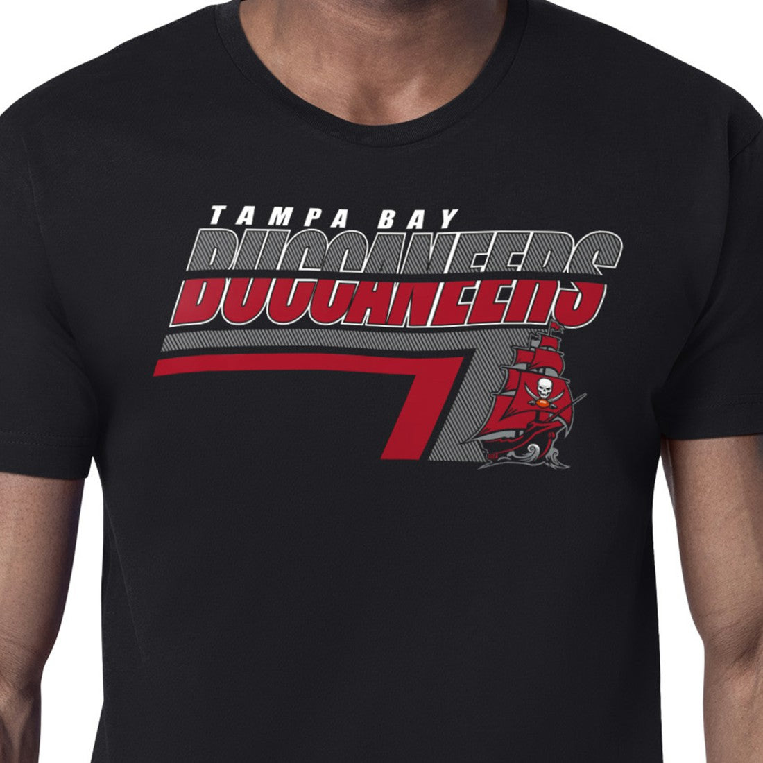 Tampa Bay Buccaneers Starter Logo Push Graphic T-Shirt Black - NFL
