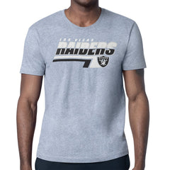 Las Vegas Raiders Starter Logo Push Graphic T-Shirt Heather Gray - NFL