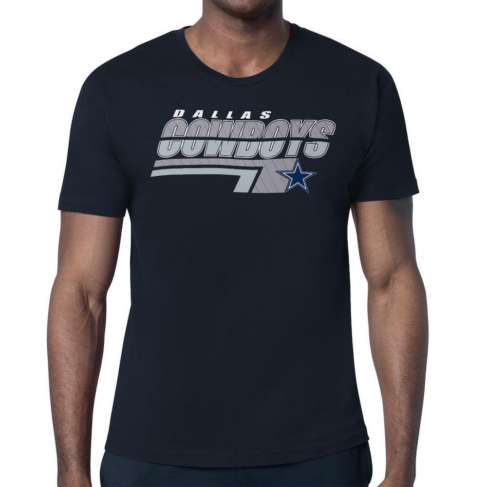 Dallas Cowboys Starter Logo Push Graphic T-Shirt Navy - NFL