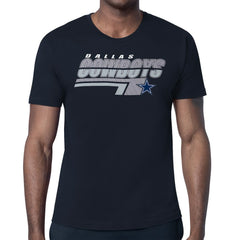 Dallas Cowboys Starter Logo Push Graphic T-Shirt Navy - NFL