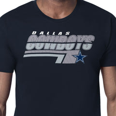 Dallas Cowboys Starter Logo Push Graphic T-Shirt Navy - NFL