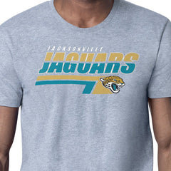 Jacksonville Jaguars Starter Logo Push Graphic T-Shirt Heather Gray - NFL