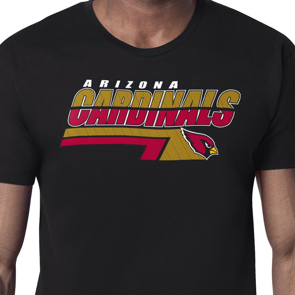 Arizona Cardinals Starter Logo Push Graphic T-Shirt Black - NFL
