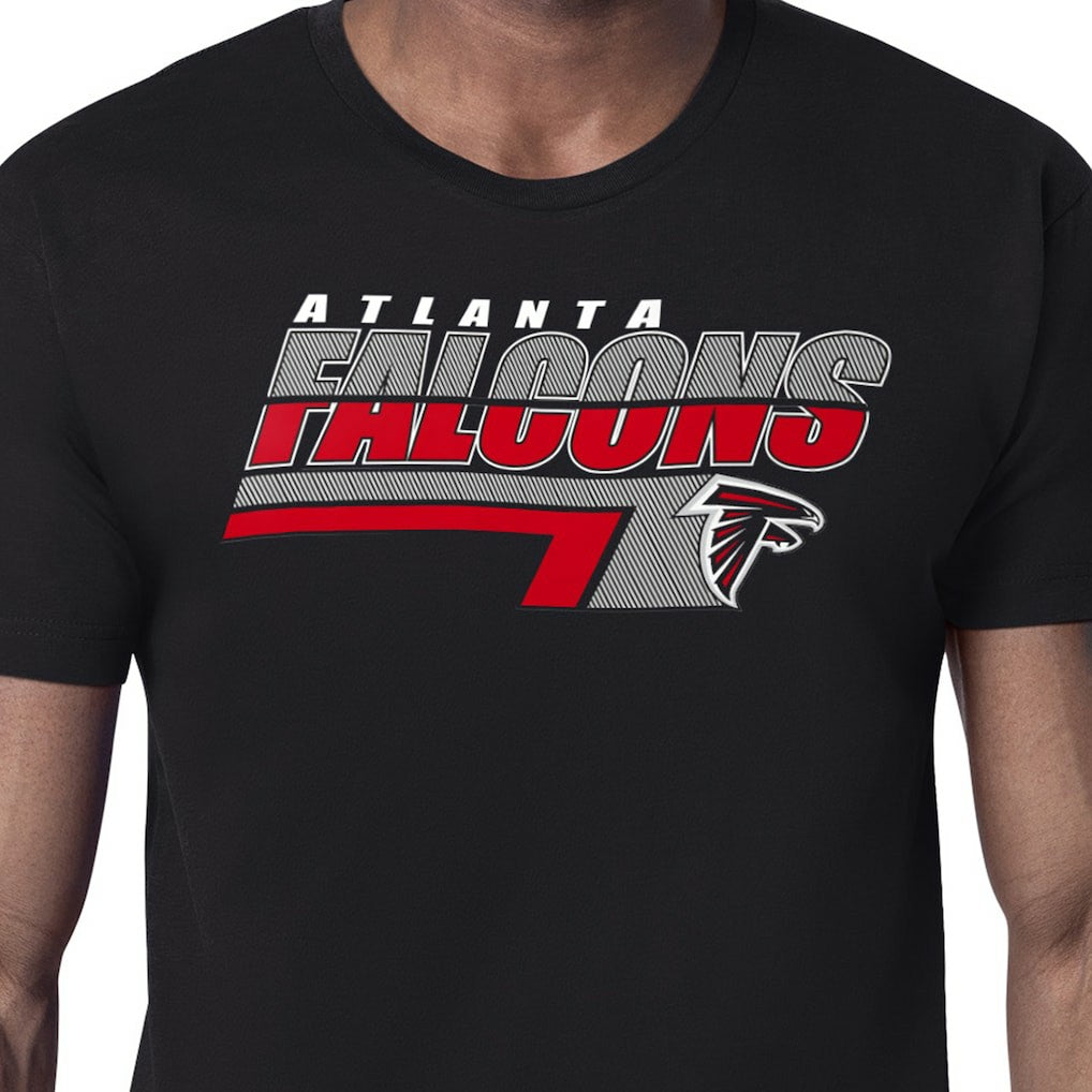 Atlanta Falcons Starter Logo Push Graphic T-Shirt Black - NFL