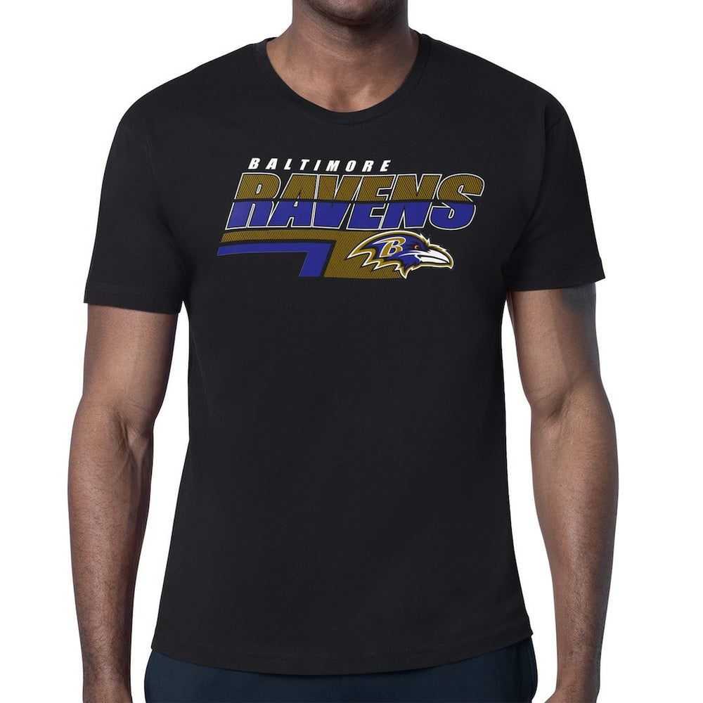 Baltimore Ravens Starter Logo Push Graphic T-Shirt Black - NFL