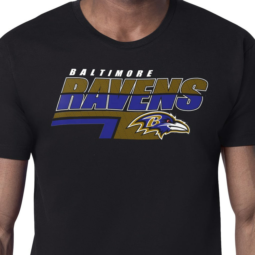 Baltimore Ravens Starter Logo Push Graphic T-Shirt Black - NFL