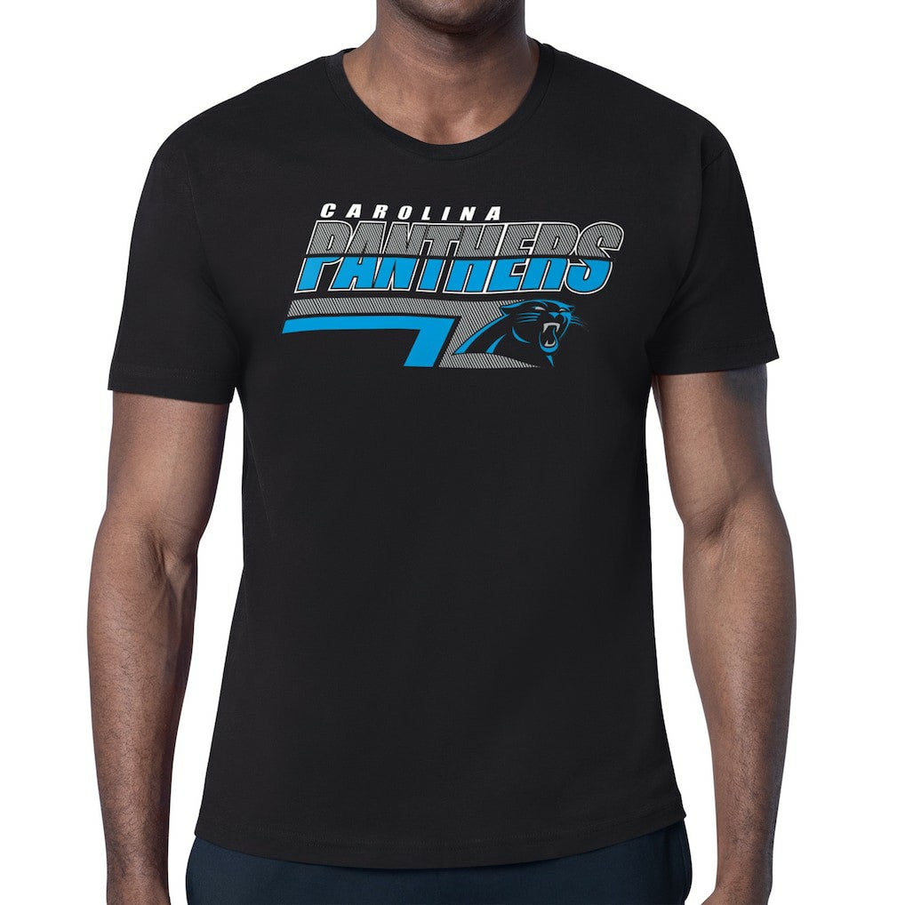 Carolina Panthers Starter Logo Push Graphic T-Shirt Black - NFL
