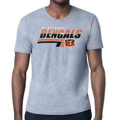 Cincinnati Bengals Starter Logo Push Graphic T-Shirt Heather Gray - NFL